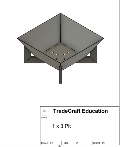 1" x 3" Fire Pit Project Plan Bundle | Metal Fabrication Shop Project