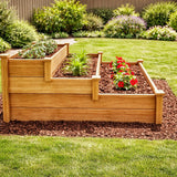 3 Tier Raised Garden Bed Plans PDF | DIY Wooden Planter Box Plans | Vertical Garden Plan | Raised Planter Bed DIY | Outdoor Woodworking Project