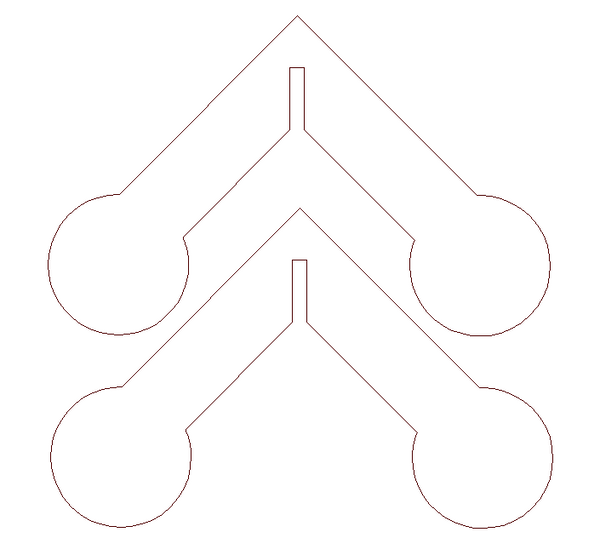 3" Walking Shooting Target DXF Cut File