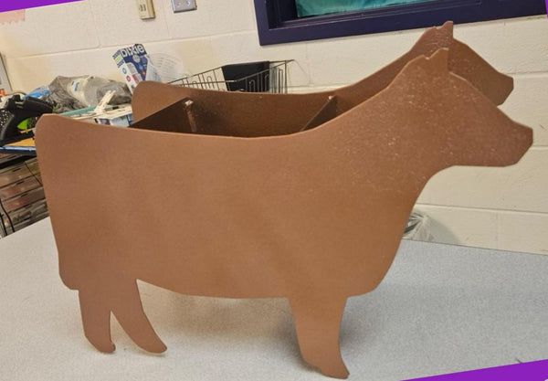 Cow Plant Holder DXF File