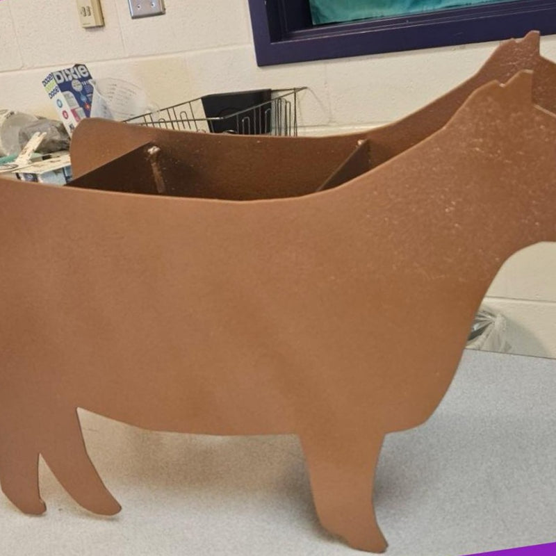 Cow Plant Holder DXF File