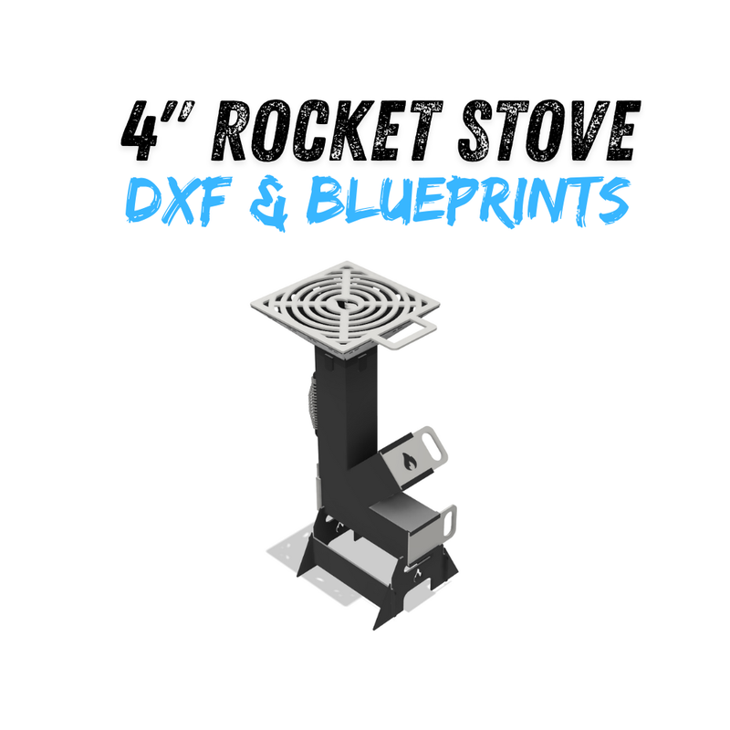 4" Rocket Stove DXF & Blueprints