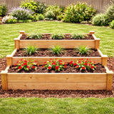 3 Tier Raised Garden Bed Plans PDF | DIY Wooden Planter Box Plans | Vertical Garden Plan | Raised Planter Bed DIY | Outdoor Woodworking Project