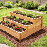 3 Tier Raised Garden Bed Plans PDF | DIY Wooden Planter Box Plans | Vertical Garden Plan | Raised Planter Bed DIY | Outdoor Woodworking Project