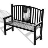 American Flag Bench DXF & Blueprints
