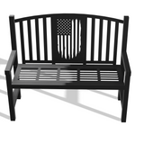 American Flag Bench DXF & Blueprints