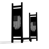 American Flag Firewood Rack DXF & Blueprints