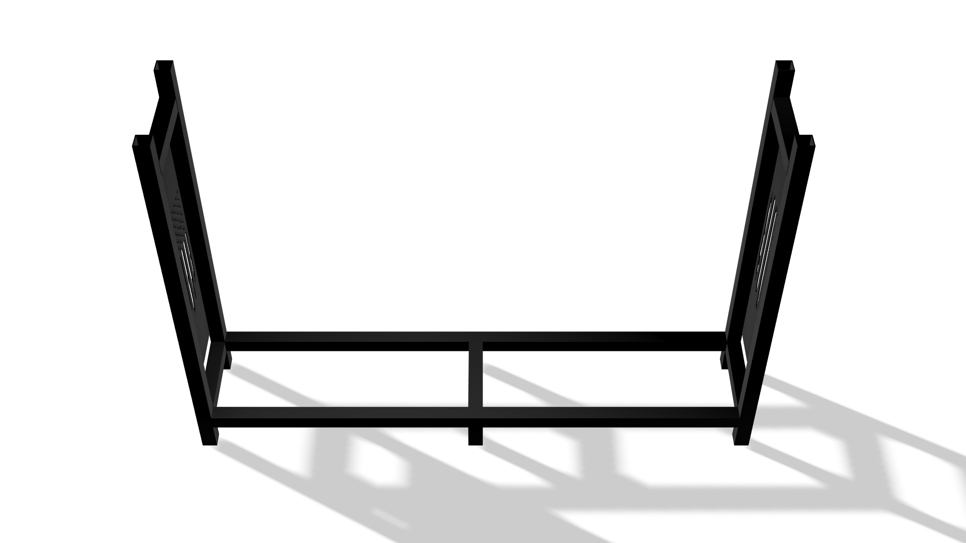 American Flag Firewood Rack DXF & Blueprints