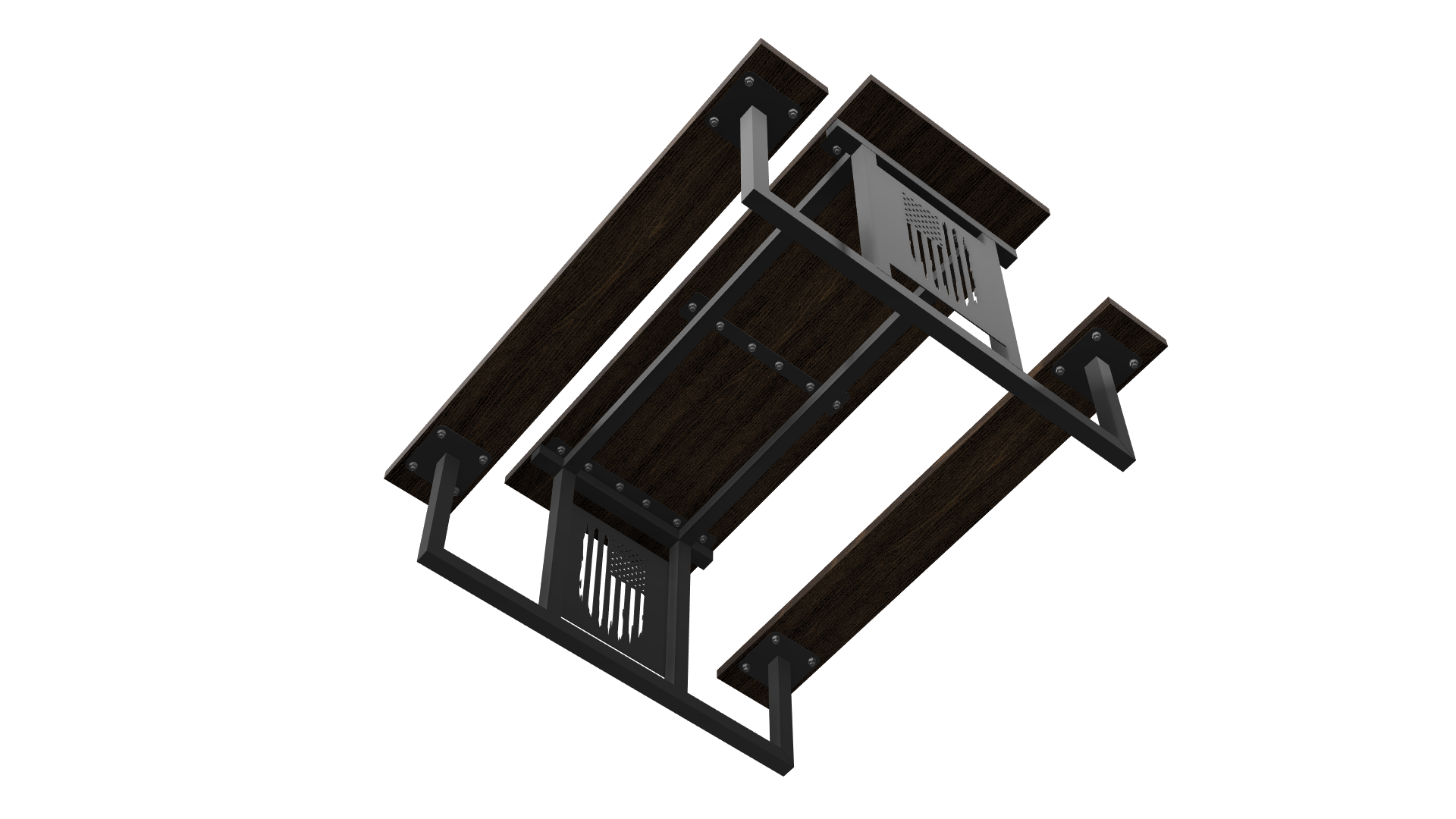 American Flag Picnic Table DXF & Blueprints