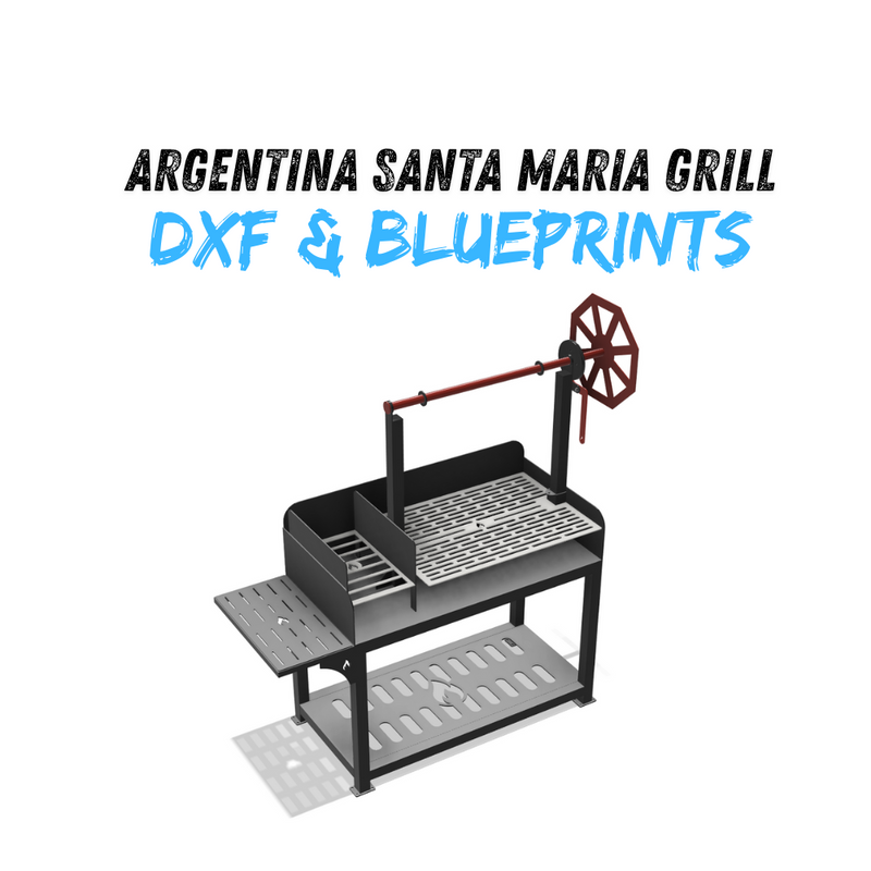 Argentina Santa Maria Grill DXF & Blueprints