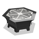 Basic Hexagon Fire Pit DXF & Blueprints
