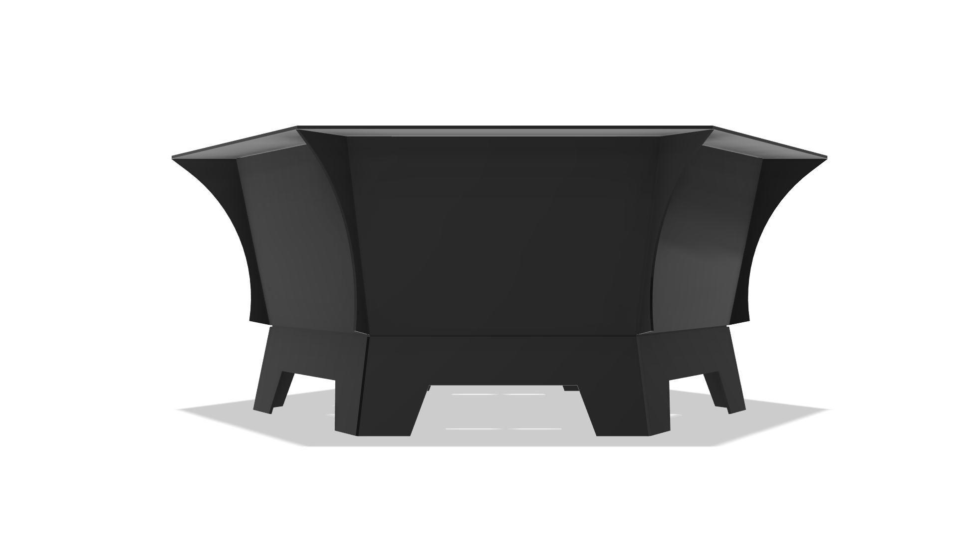 Basic Hexagon Fire Pit DXF & Blueprints