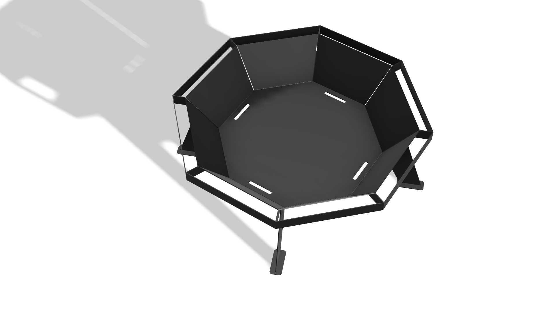 Basic Octagon Fire Pit DXF & Blueprints