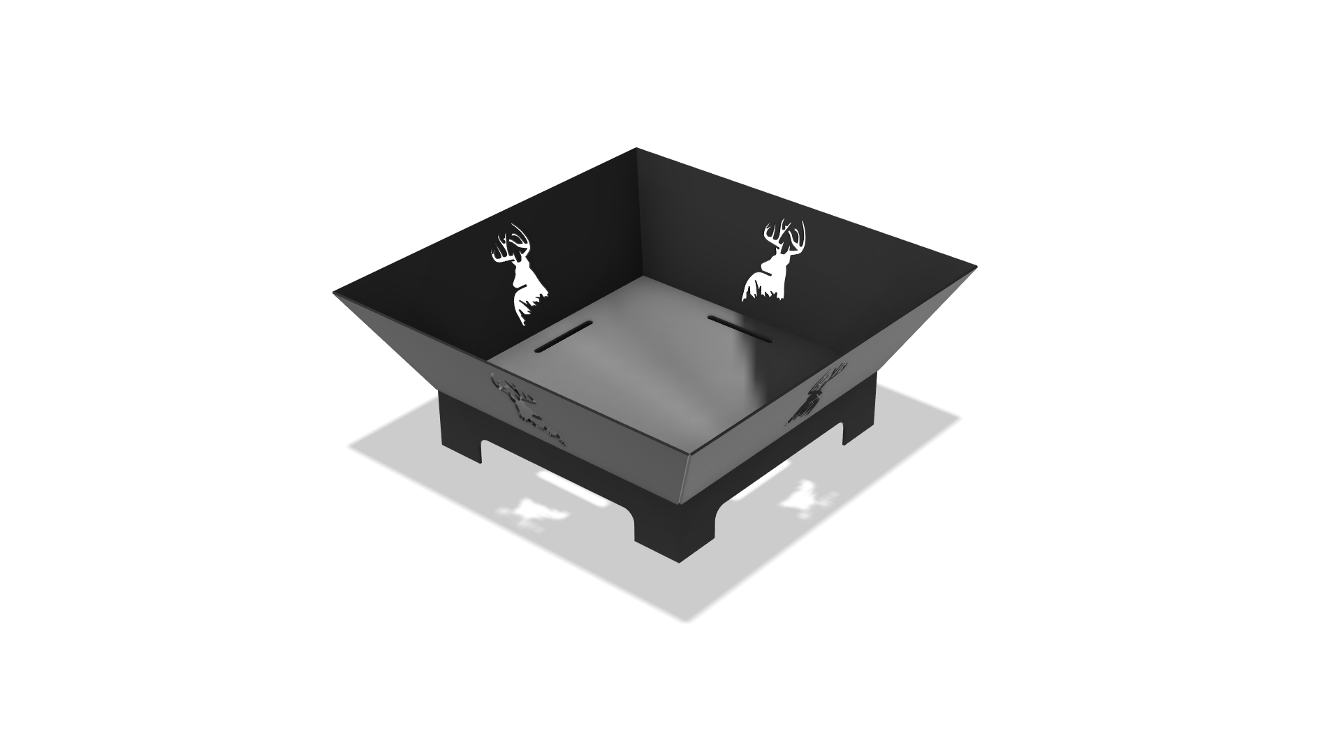 Buck - Square Fire Pit DXF & Blueprints