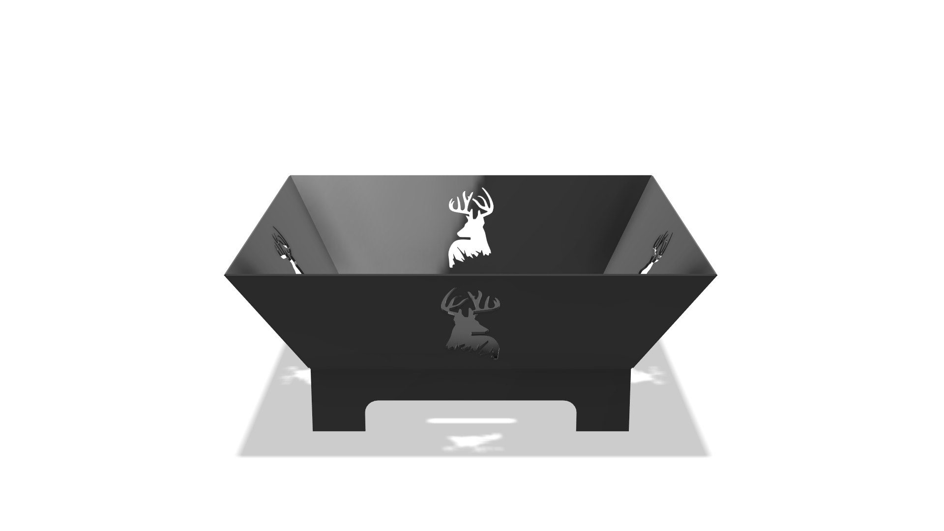 Buck - Square Fire Pit DXF & Blueprints