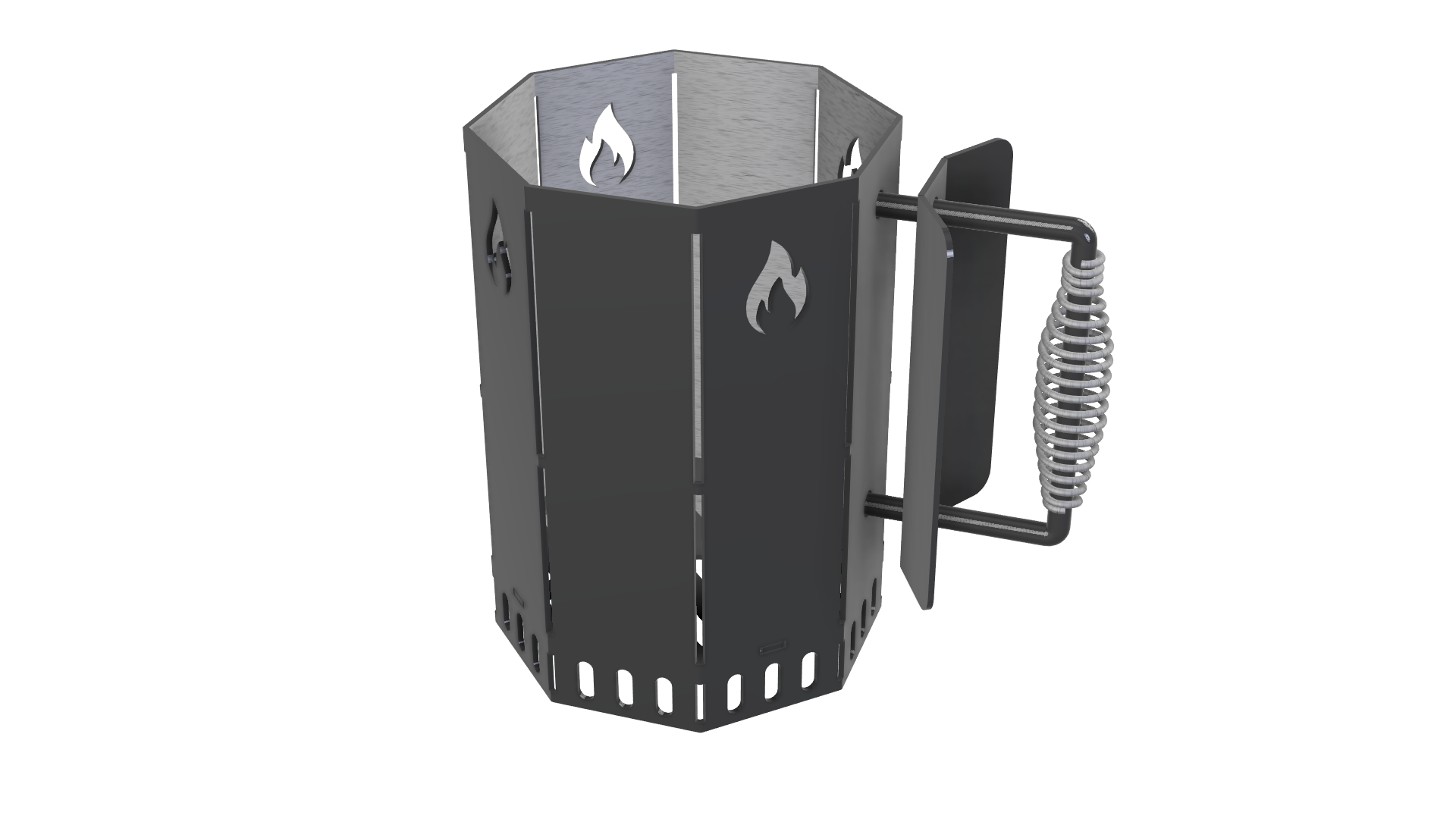 Charcoal Chimney DXF & Blueprints