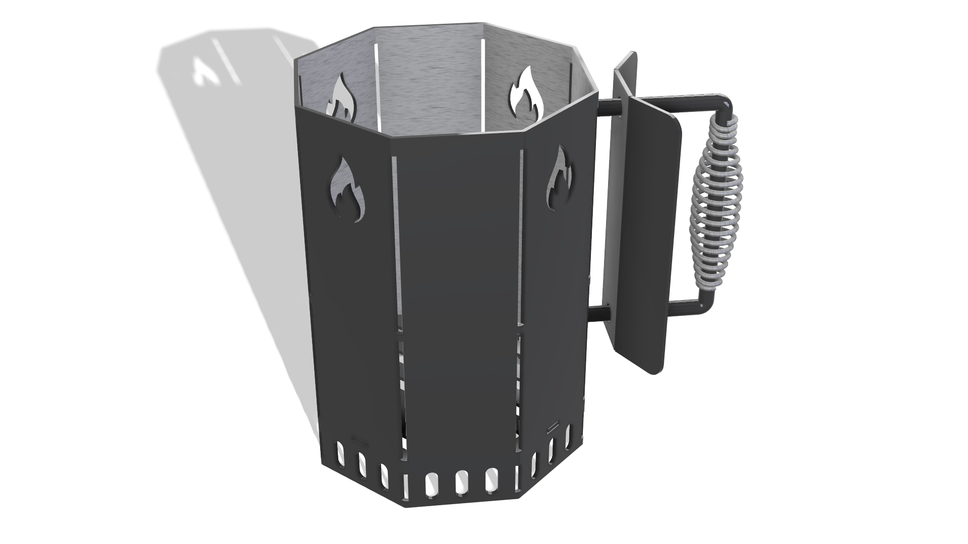 Charcoal Chimney DXF & Blueprints