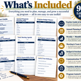 Ag Teacher Program Operations Toolkit | FFA, Budgets, Calendars & Forms