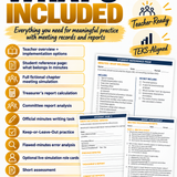 FFA Meeting Minutes & Reports Simulation | Treasurer & Committee Reports