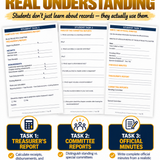FFA Meeting Minutes & Reports Simulation | Treasurer & Committee Reports