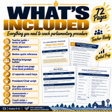 FFA Parliamentary Procedure Practice Pack | Chapter Conducting Problems & Motions