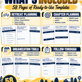 FFA Officer Retreat & Chapter Planning Toolkit | POA, Goals, Calendar & Team Building