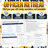 FFA Officer Retreat & Chapter Planning Toolkit | POA, Goals, Calendar & Team Building