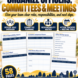 FFA Officer Retreat & Chapter Planning Toolkit | POA, Goals, Calendar & Team Building