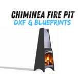 Chiminea Fire Pit DXF & Blueprints