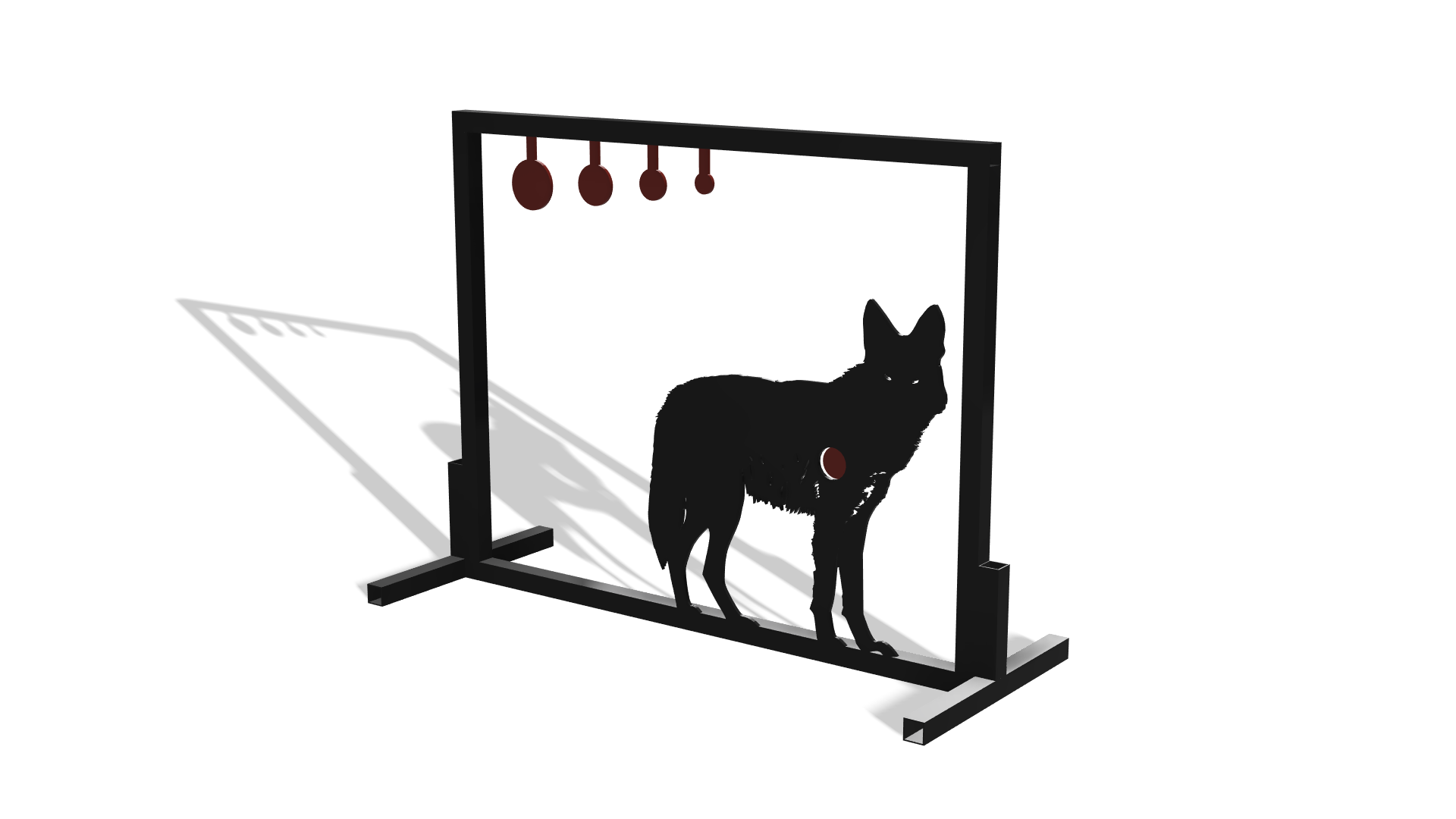 Coyote Shooting Target DXF & Blueprints