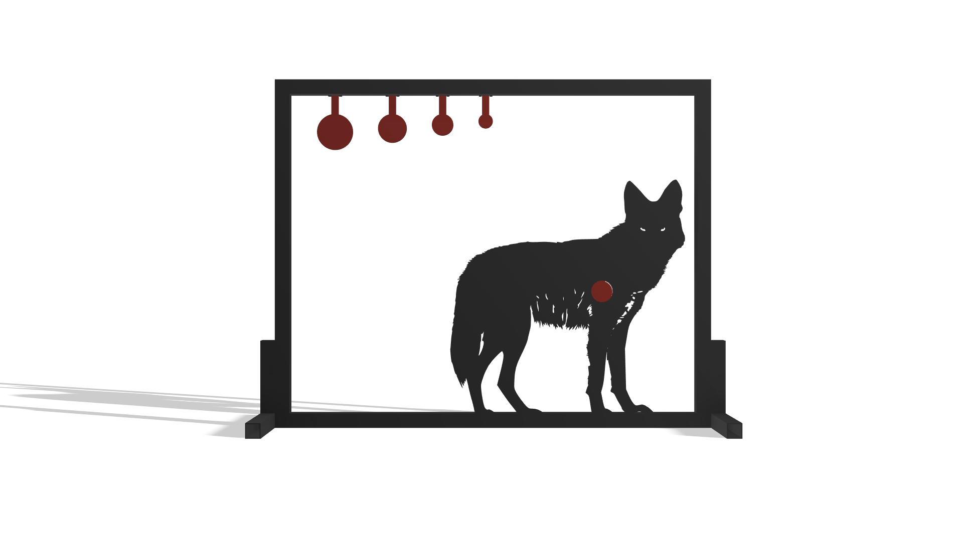 Coyote Shooting Target DXF & Blueprints