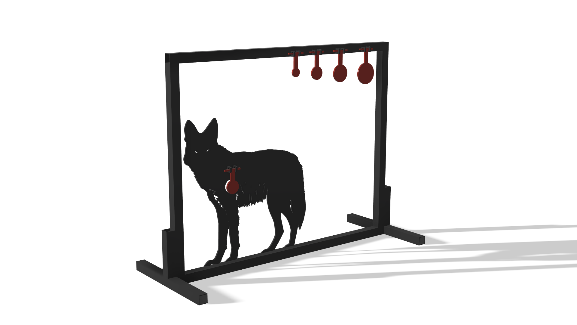 Coyote Shooting Target DXF & Blueprints