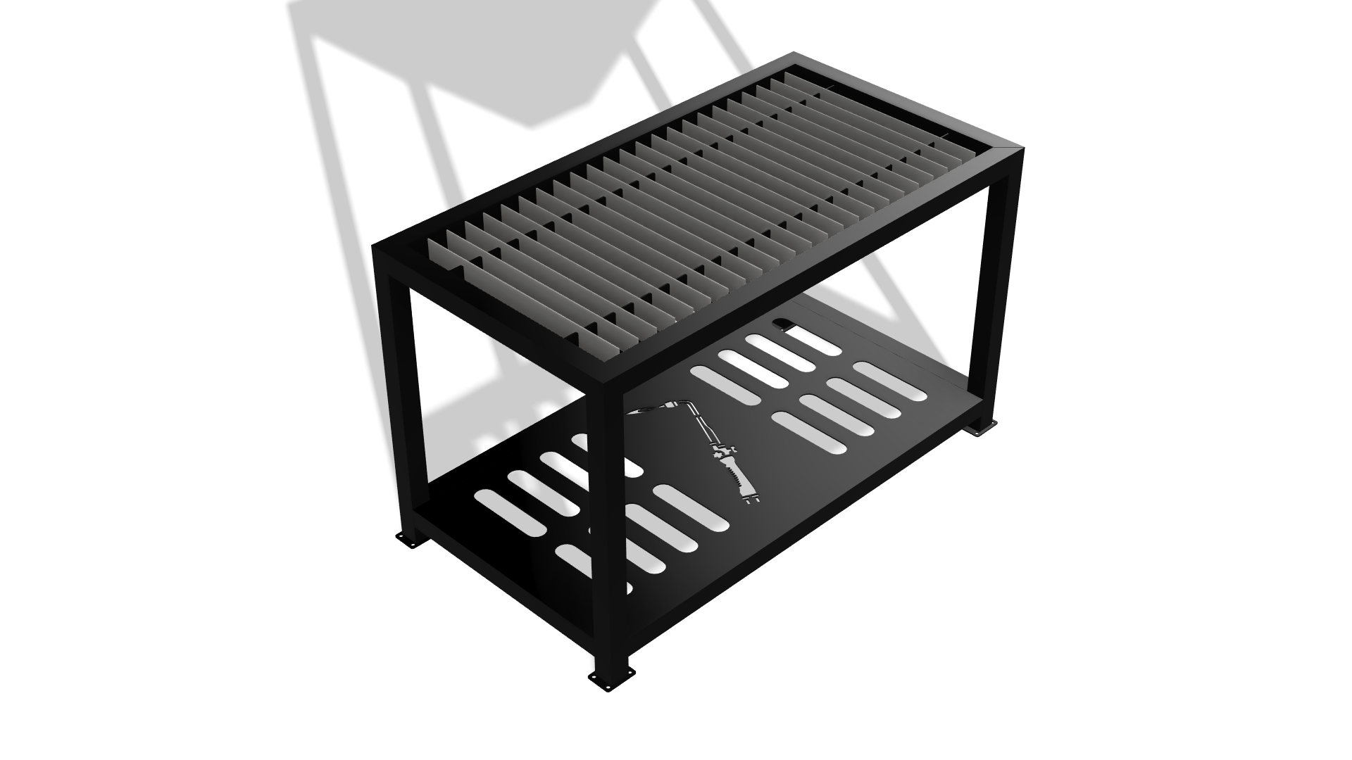 Oxy-Acetylene Cutting Table DXF & Blueprints