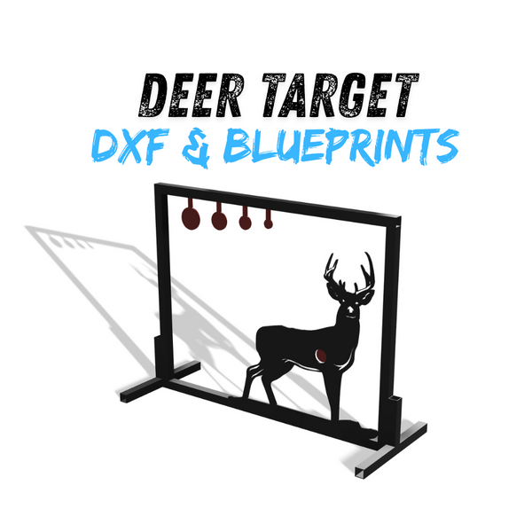 Deer Shooting Target DXF & Blueprints