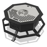 Deer & American Flag Fire Pit DXF and Blueprints