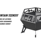 Diamond Fire Pit DXF & Blueprints