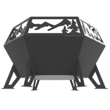 Diamond Fire Pit DXF & Blueprints