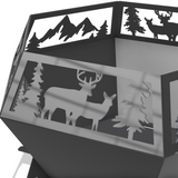 Diamond Fire Pit DXF & Blueprints