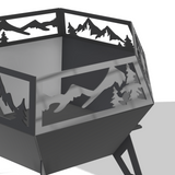 Diamond Fire Pit DXF & Blueprints