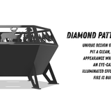 Diamond Fire Pit DXF & Blueprints