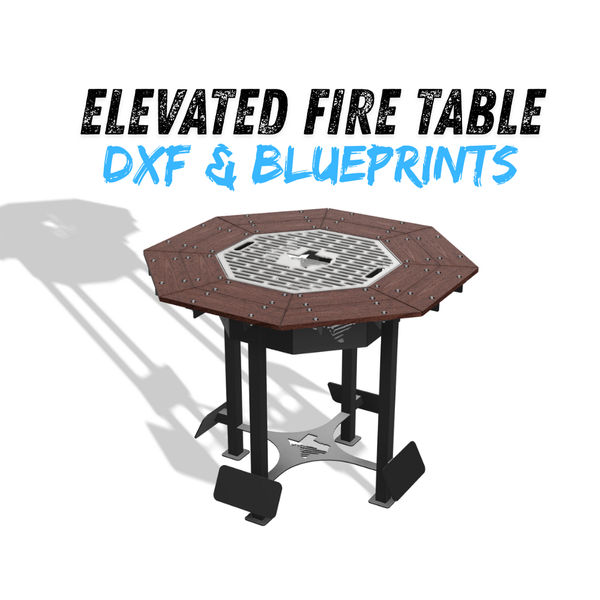 Elevated Fire Table DXF & Blueprints