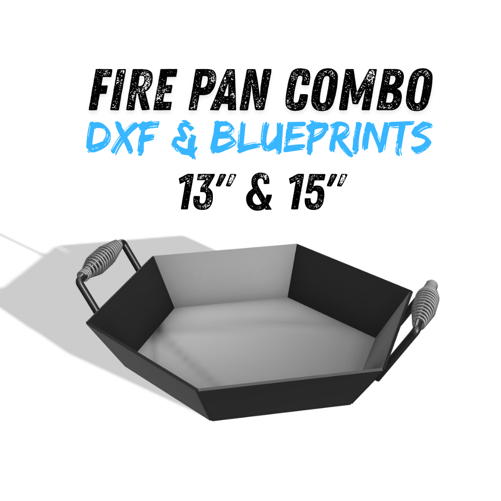 Fire Pan Combo DXF & Blueprints