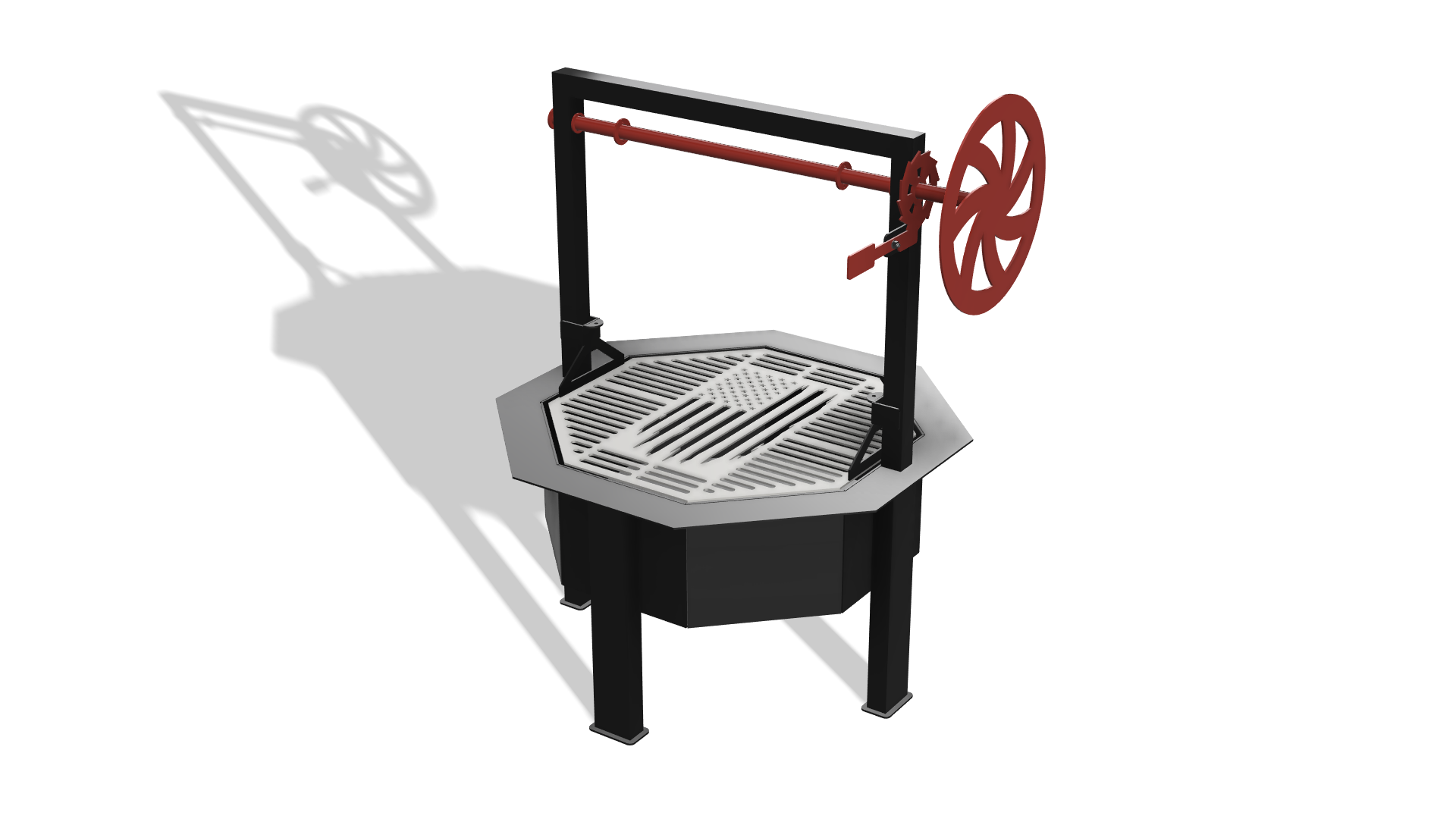 Fire Pit Santa Maria Grill DXF & Blueprints