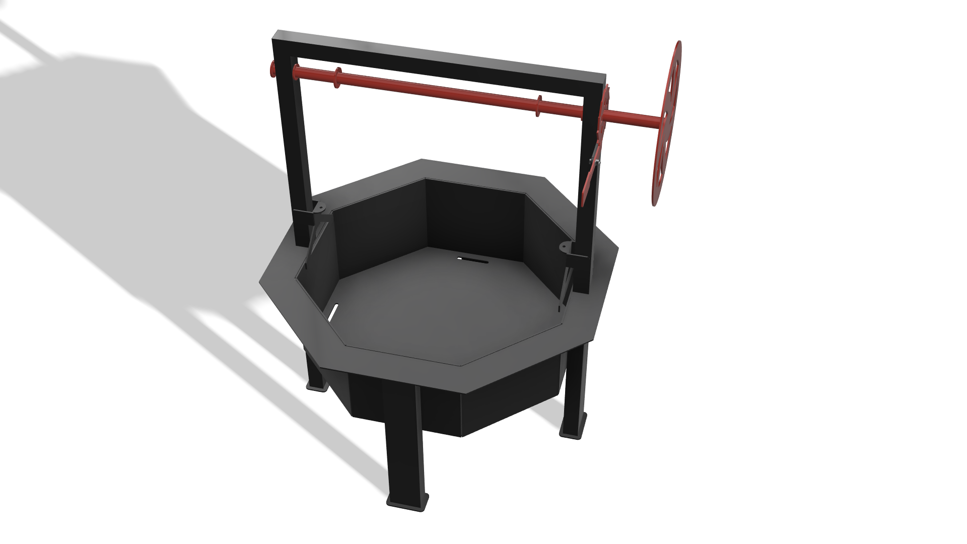 Fire Pit Santa Maria Grill DXF & Blueprints
