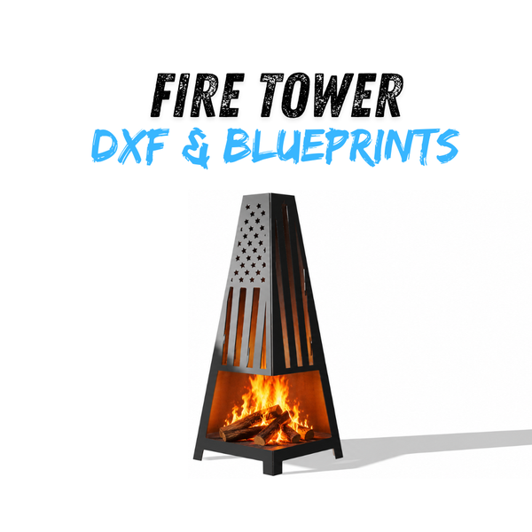 Fire Tower DXF & Blueprints