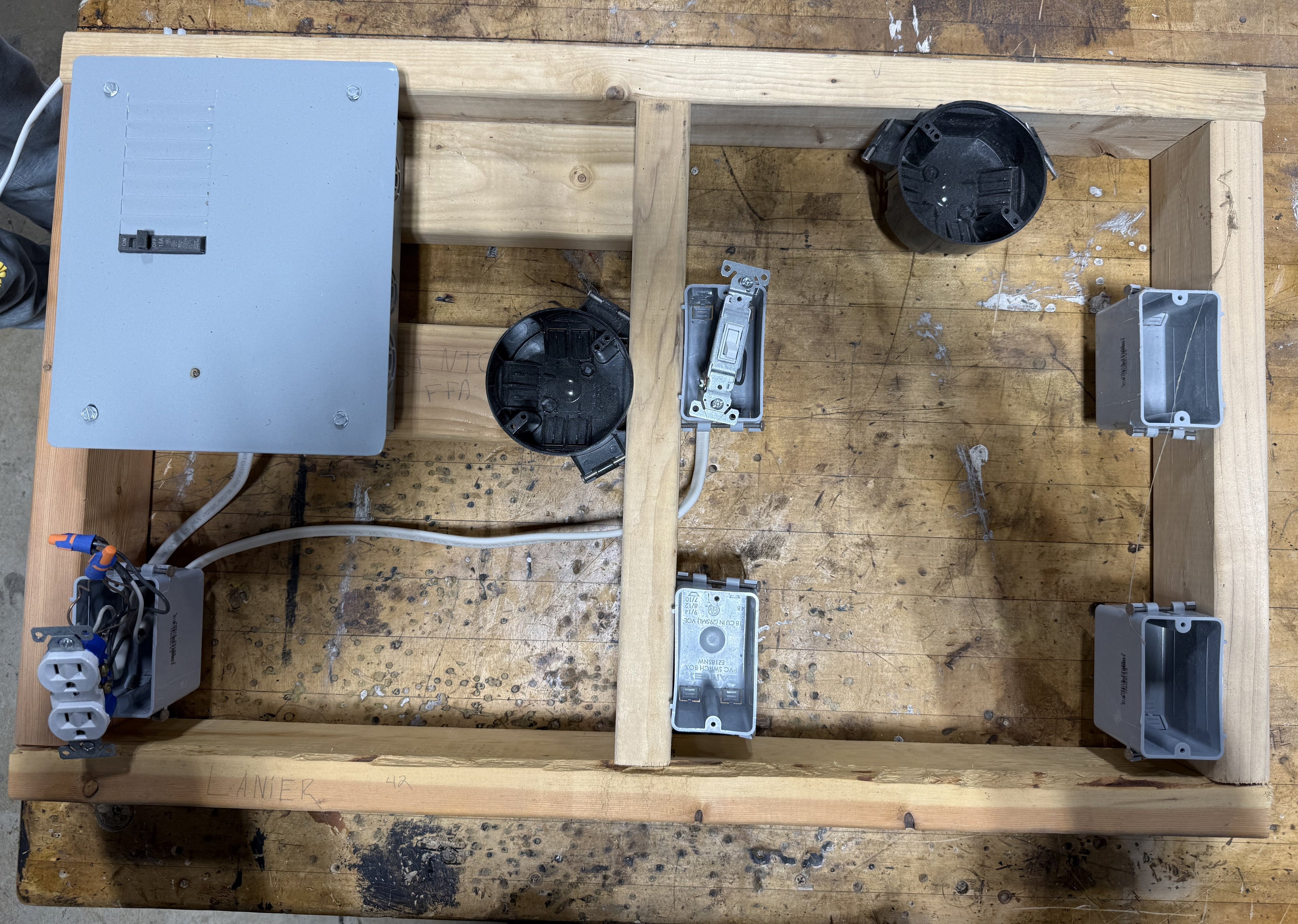 Electrical Wire Board Blueprints: (Gang box Locations not included)