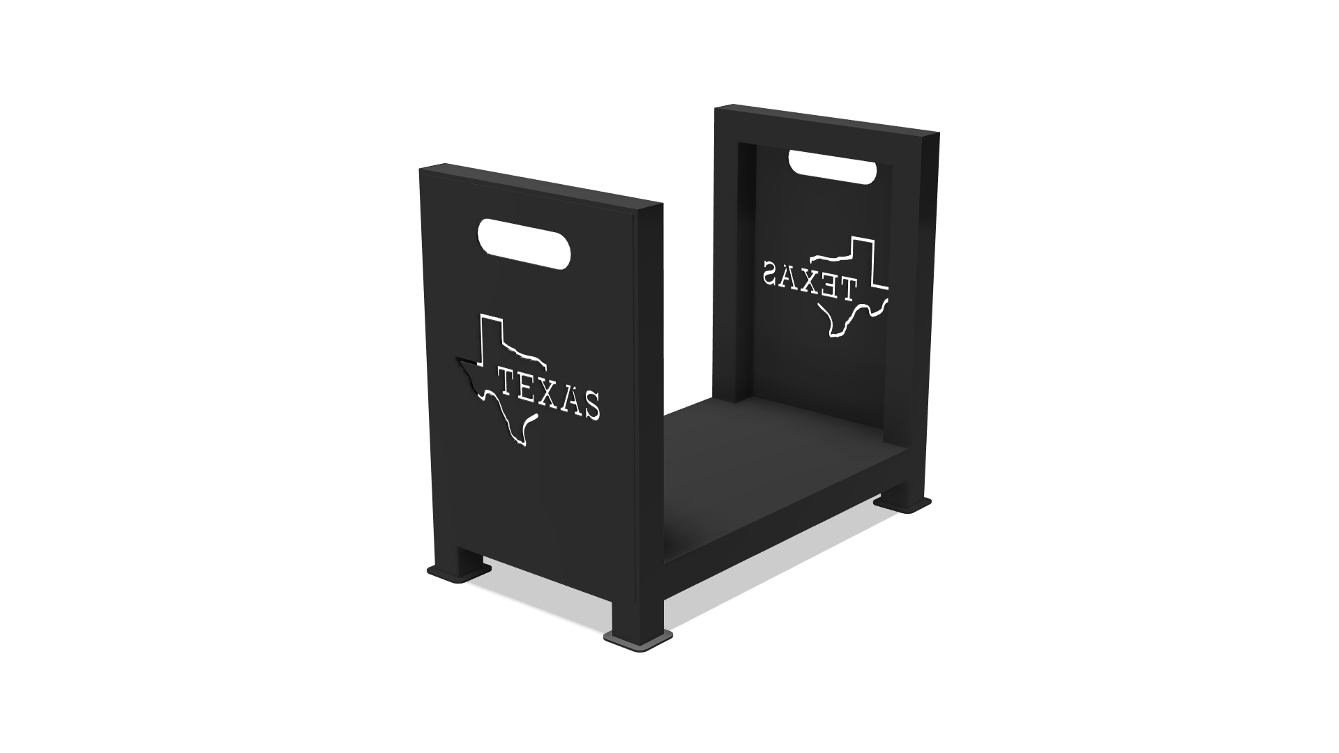 Indoor Texas Firewood Rack DXF & Blueprints