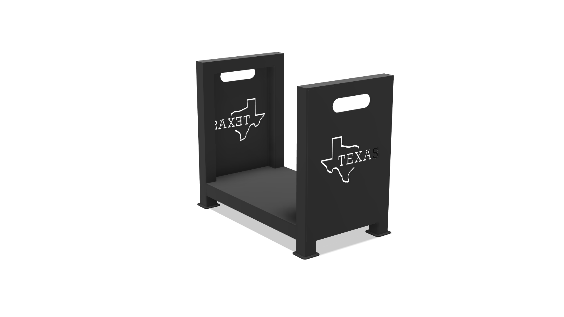 Indoor Texas Firewood Rack DXF & Blueprints