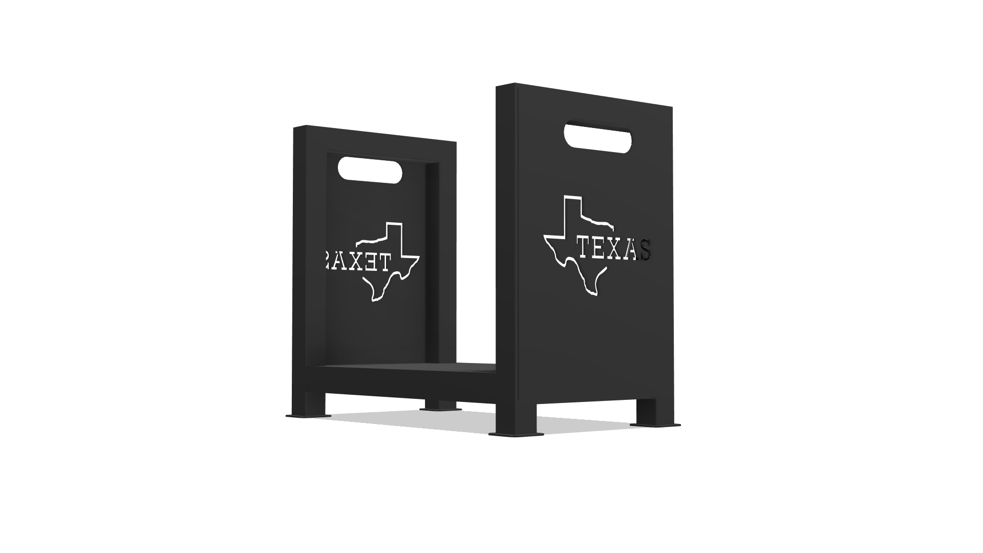Indoor Texas Firewood Rack DXF & Blueprints