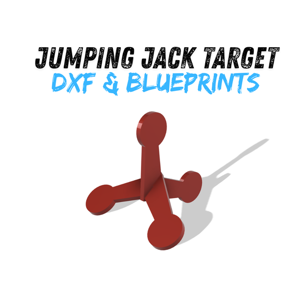 Jumping Jack Target DXF & Blueprints